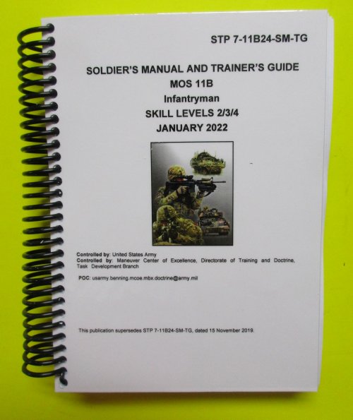 STP 7-11B2-4 Soldier's Manual & Trainers Gde -MOS 11B- Mini size - Click Image to Close